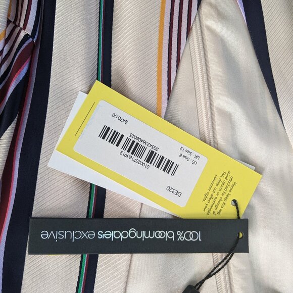 Karen Millen Striped Wrap Dress - Picture 5 of 8